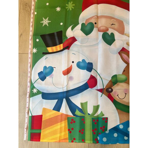 Vintage Outdoor Porch Flag Winter Holiday Christmas Santa Claus JL - Picture 2 of 8